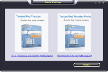 Tansee iPod Music & Photo Backup screenshot