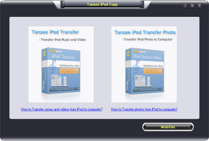 Tansee iPod Copy Suite software